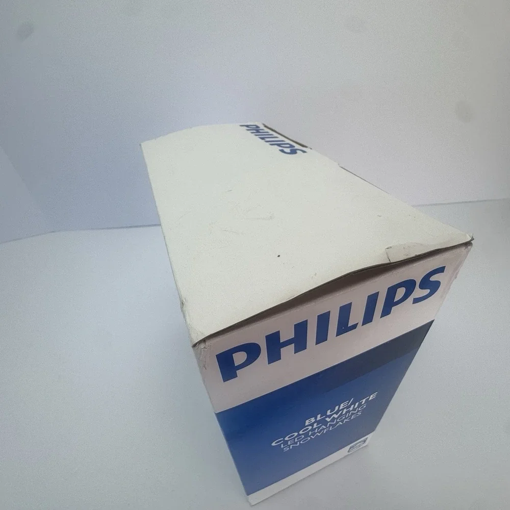 PHILIPS 2011 CHRISTMAS SNOWLAKES LED STRING LIGHT SHOW~TWINKLE FADING 8 FUNCTION